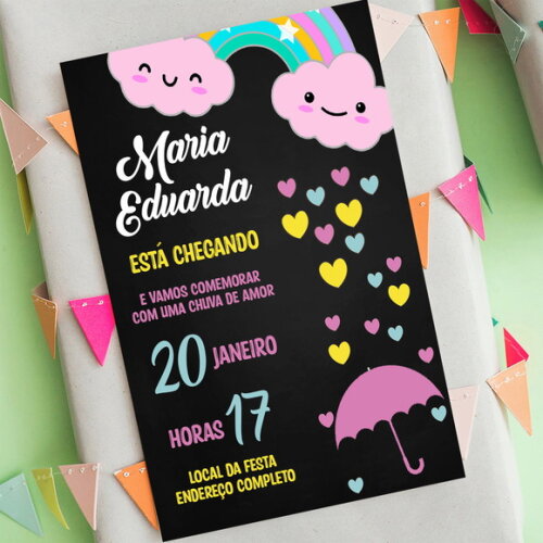 Convite Digital Chuva de Amor