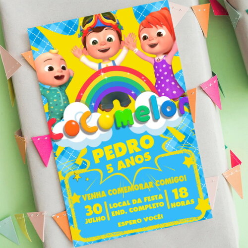 Convite Digital Cocomelon