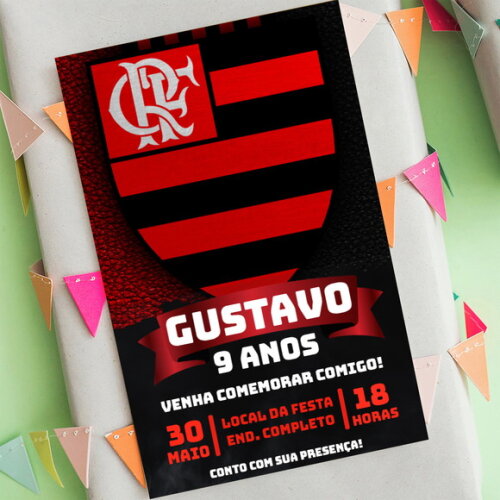 Convite Digital Flamengo Futebol