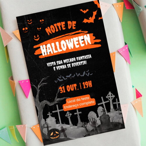 Convite Digital Halloween