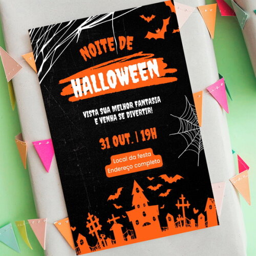 Convite Digital Halloween