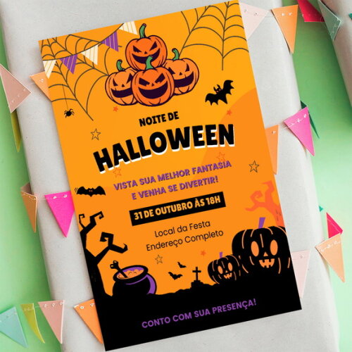 Convite Digital Halloween
