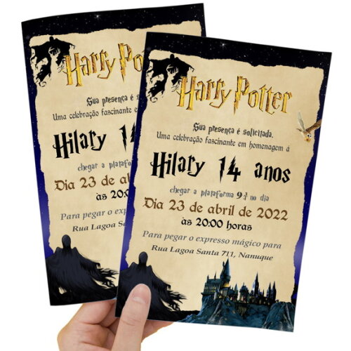 Convite Digital Harry Potter