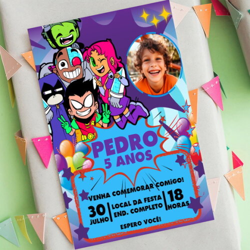 Convite Digital Jovens Titãs