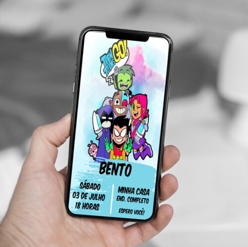Convite Digital Jovens Titãs