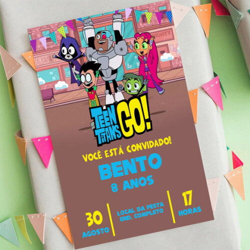 Convite Digital Jovens Titãs