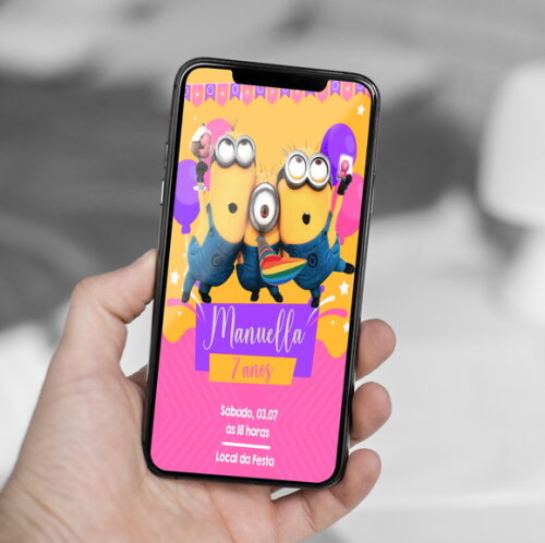 Convite Digital Minions
