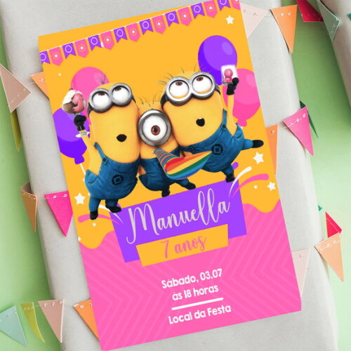 Convite Digital Minions