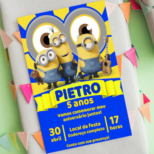 Convite Digital Minions