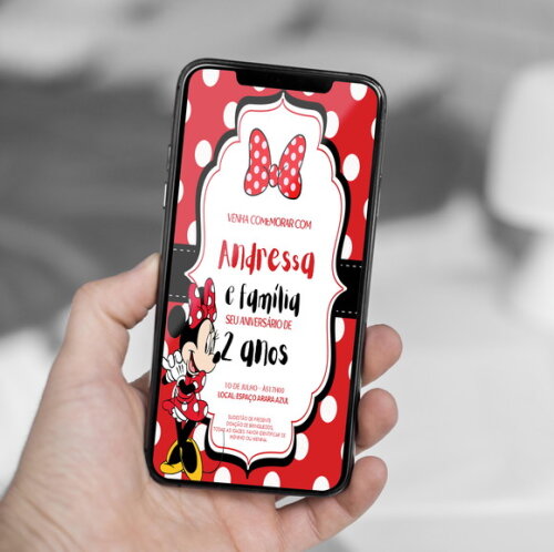 Convite Digital Minnie