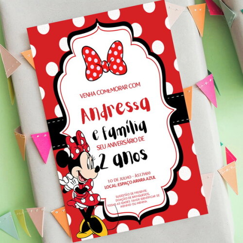 Convite Digital Minnie