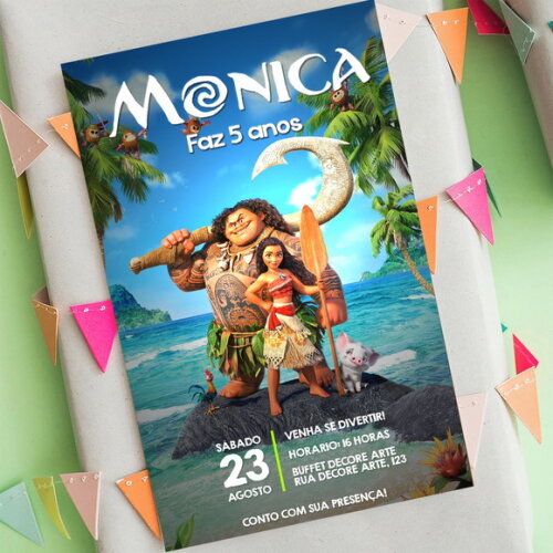 Convite Digital Moana