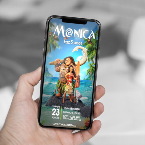 Convite Digital Moana