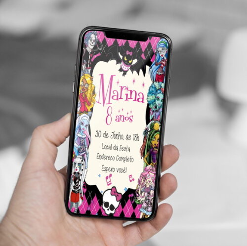 Convite Digital Monster High