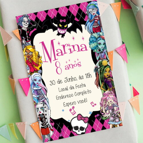 Convite Digital Monster High