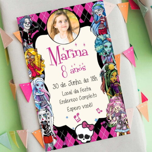 Convite Digital Monster High