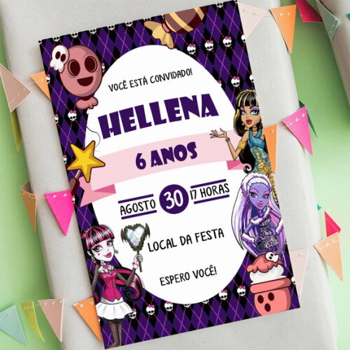 Convite Digital Monster High
