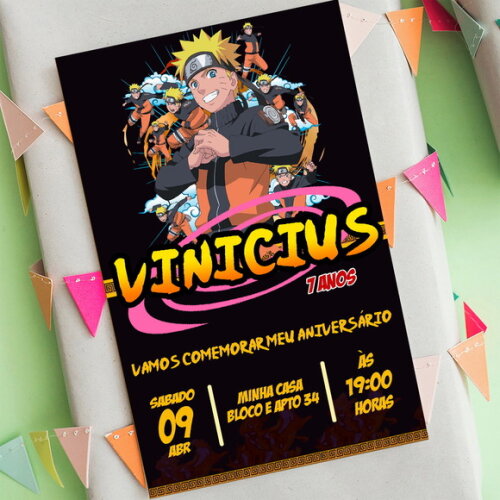 Convite Digital Naruto