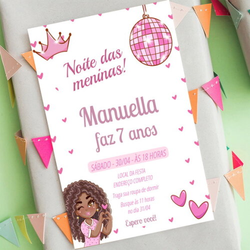 Convite Digital Noite das Meninas