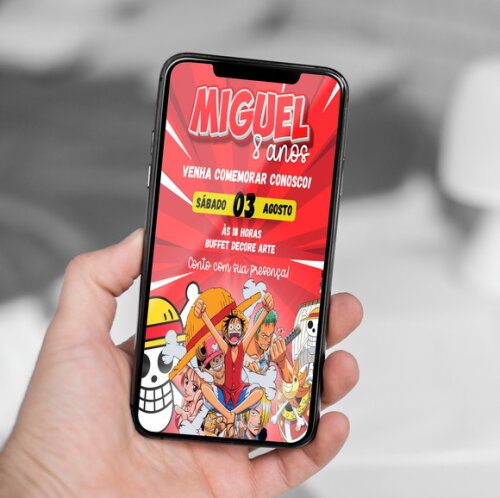 Convite Digital One Piece