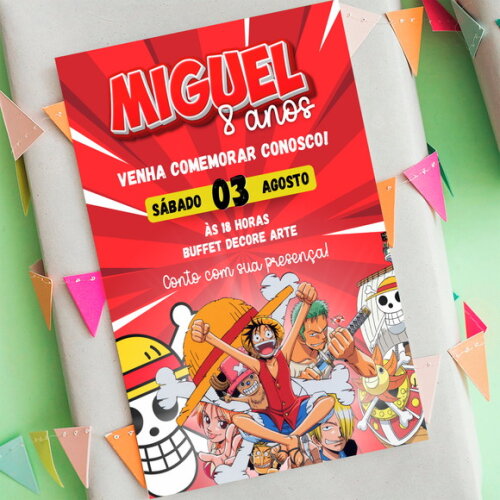 Convite Digital One Piece