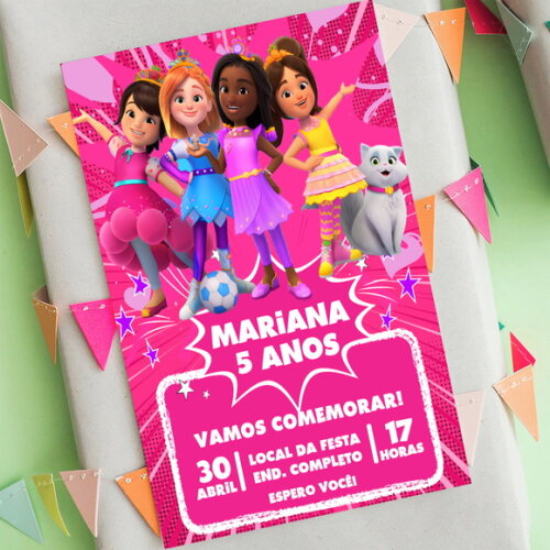 Convite Digital o Poder das Princesas