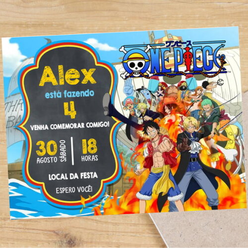 Convite Digital One Piece