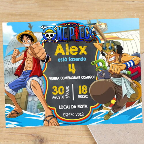 Convite Digital One Piece