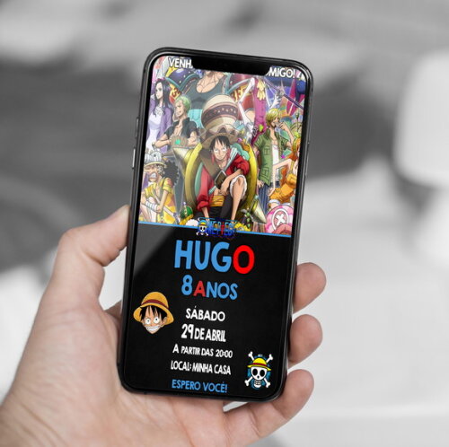 Convite Digital One Piece