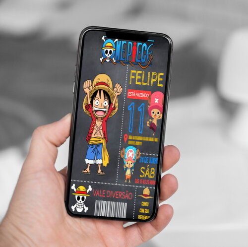 Convite Digital One Piece Série