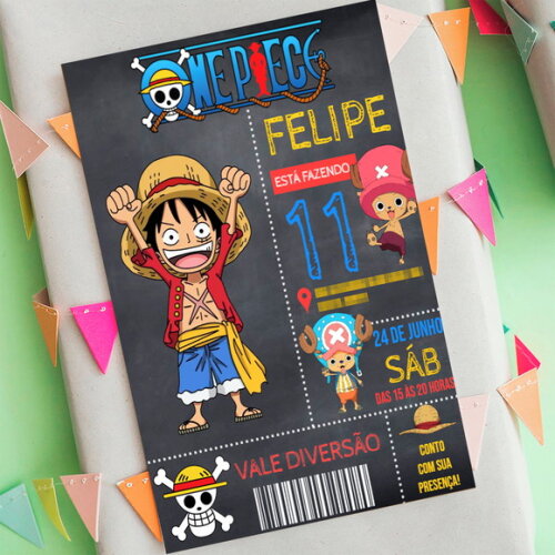 Convite Digital One Piece Série