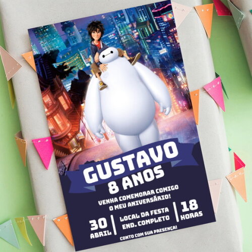 Convite Digital Operação Big Hero