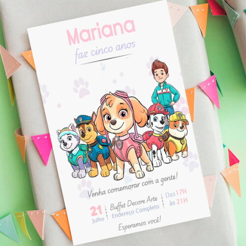 Convite Digital Patrulha Canina