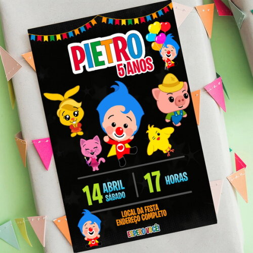 Convite Digital Plim Plim, Um Herói do Coração