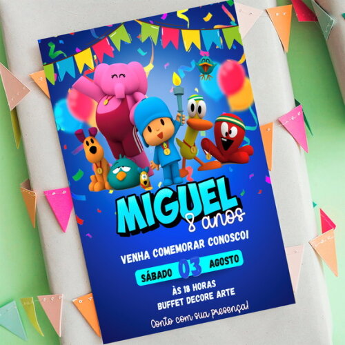 Convite Digital Pocoyo