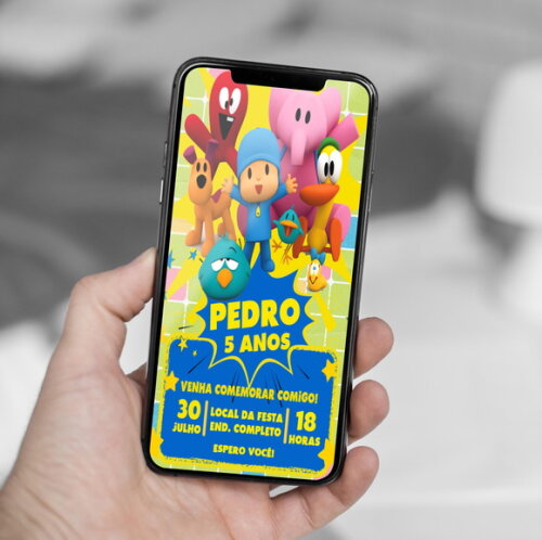 Convite Digital Pocoyo