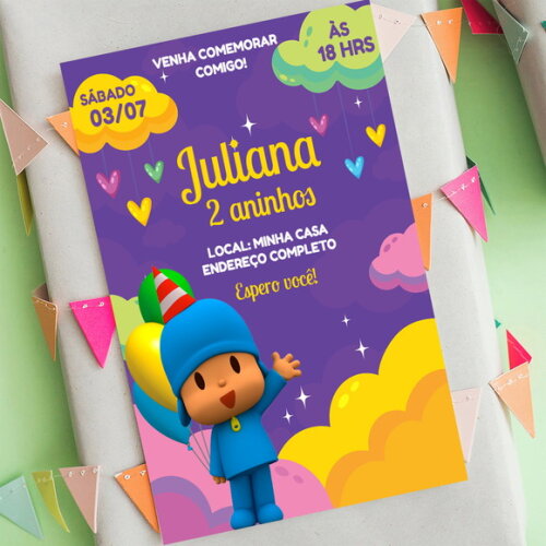 Convite Digital Pocoyo