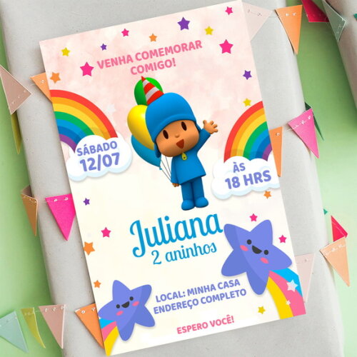 Convite Digital Pocoyo