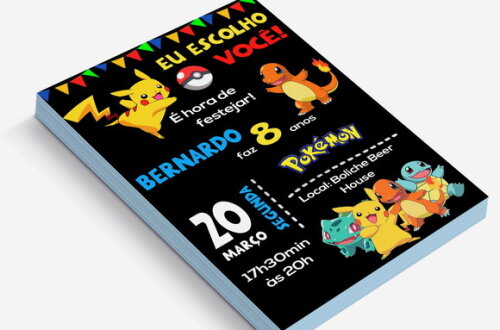 Convite Digital Pokemon
