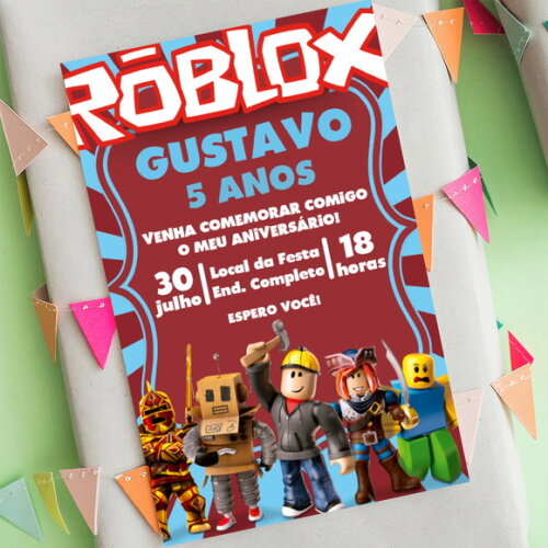Convite Digital Roblox