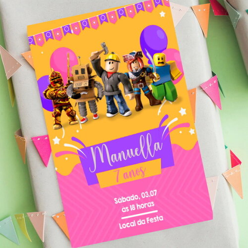 Convite Digital Roblox