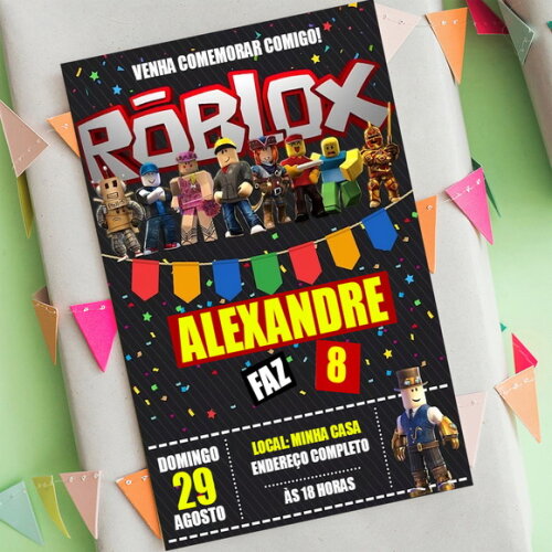 Convite Digital Roblox