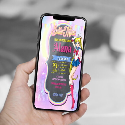 Convite Digital Sailor Moon