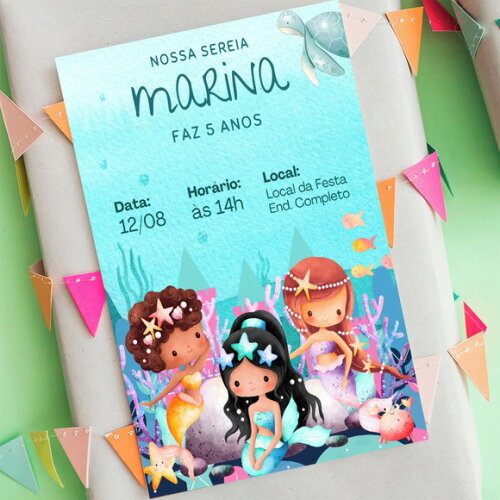 Convite Digital Sereia Online
