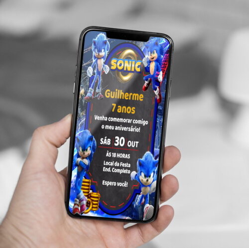 Convite Digital Sonic