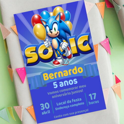Convite Digital Sonic