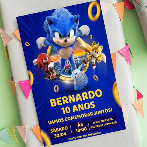 Convite Digital Sonic