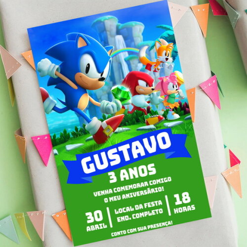 Convite Digital Sonic
