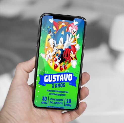 Convite Digital Sonic