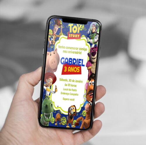Convite Digital Toy Story
